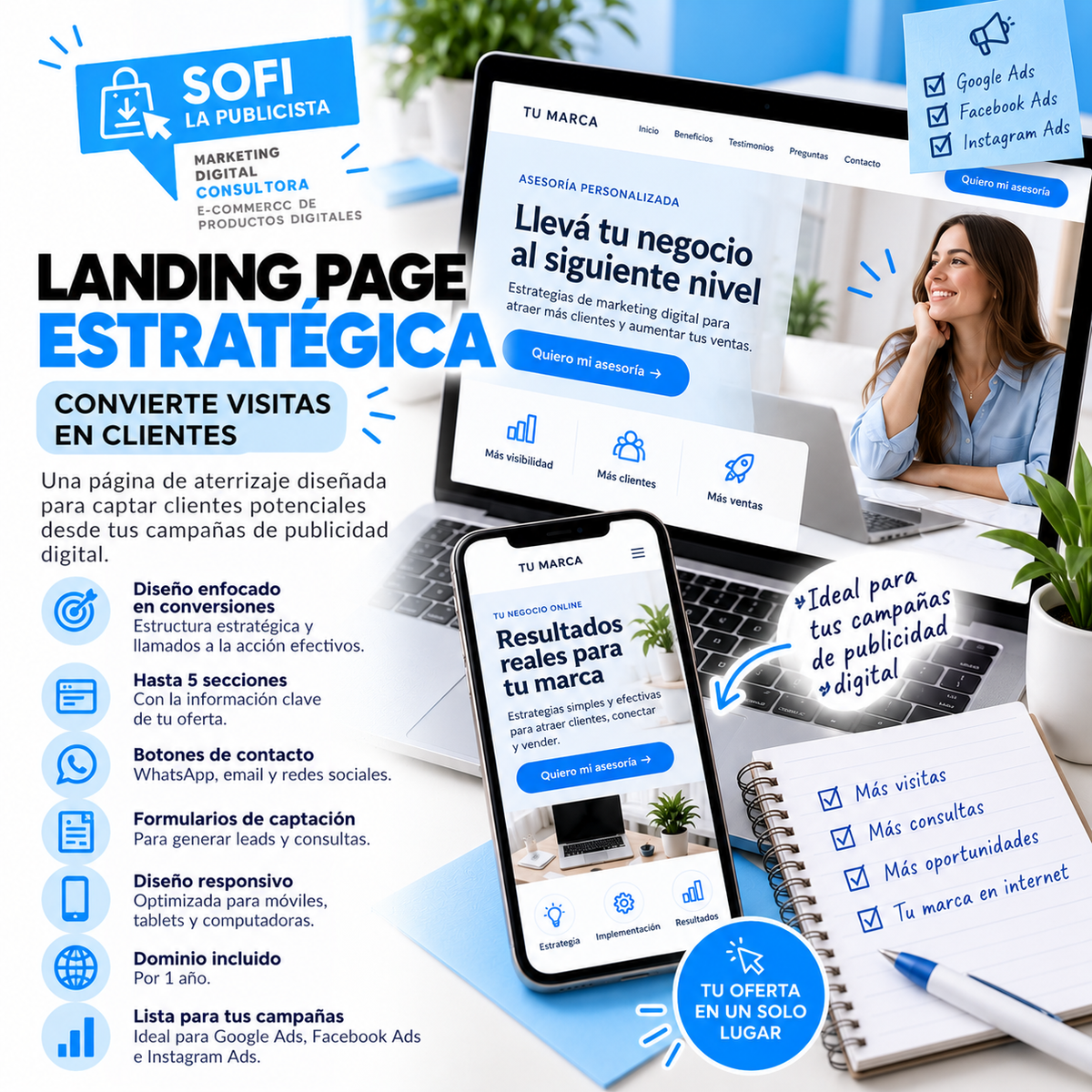 Diseño y creación de landing page
