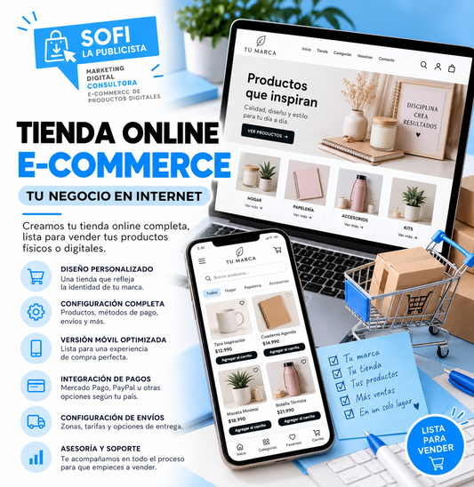 Diseño y creación de tienda online